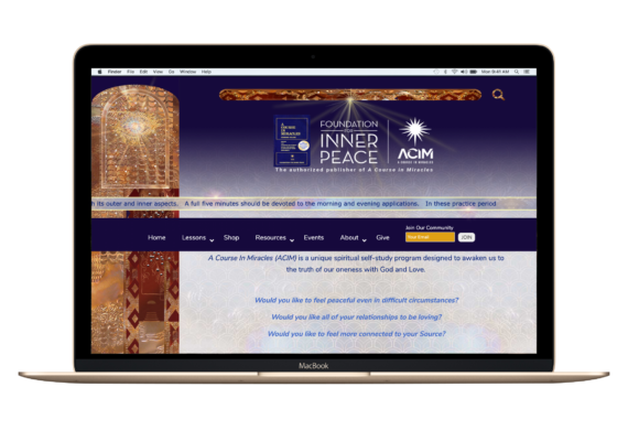 Foundation for Inner Peace - website built and maintained by Intent Design Studio