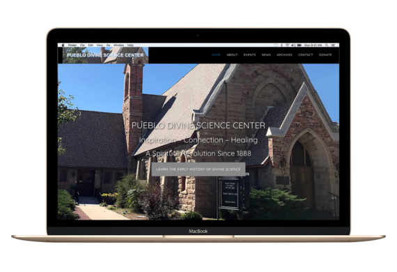 Pueblo Divine Science - website design by Intent Design Studio