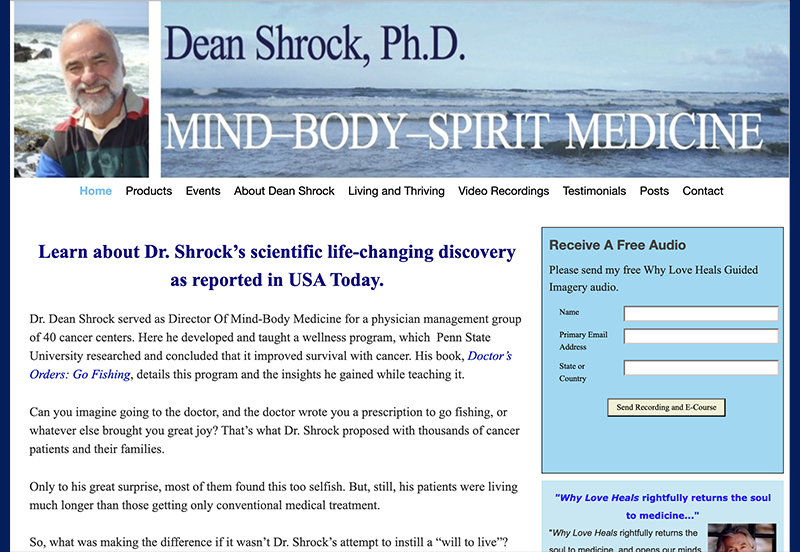 Dean Shrock OLD website